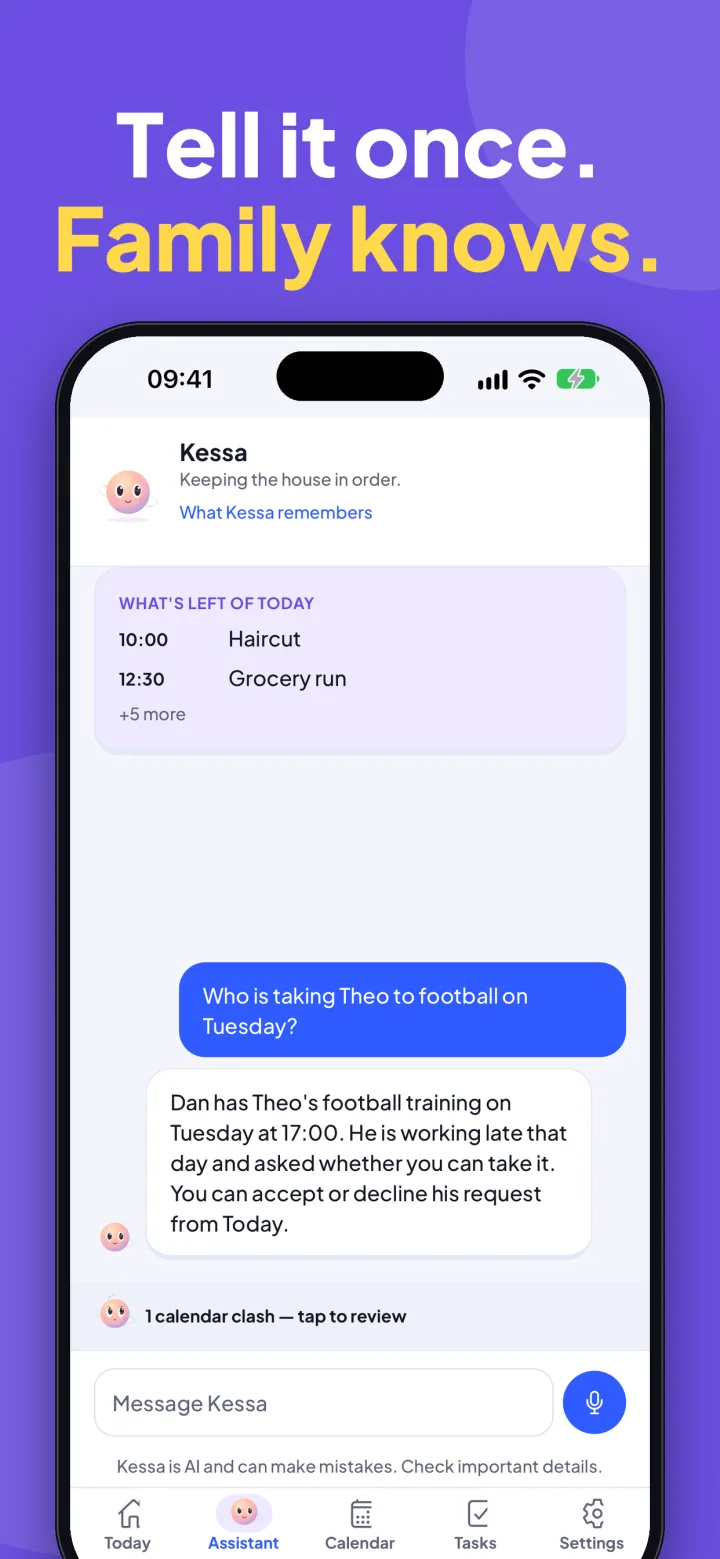 Kessa on iPhone, screenshot 2